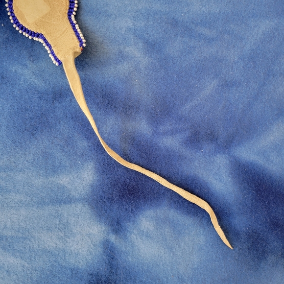 Southwestern Style Beaded Bracelet with Seude-style Ties - Picture 6 of 9